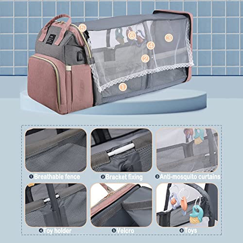 Diaper Bag Backpack,Baby Diaper Bags,Multifunctional Travel Diaper Waterproof Backpack