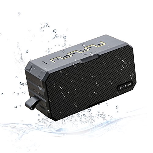 Waterproof Wireless Bluetooth Speaker with Louder Volume, Twin 16 core acoustic drivers foe Deep Bass, IP65 waterproof Level, Perfect for any outdoor activities and sports.
