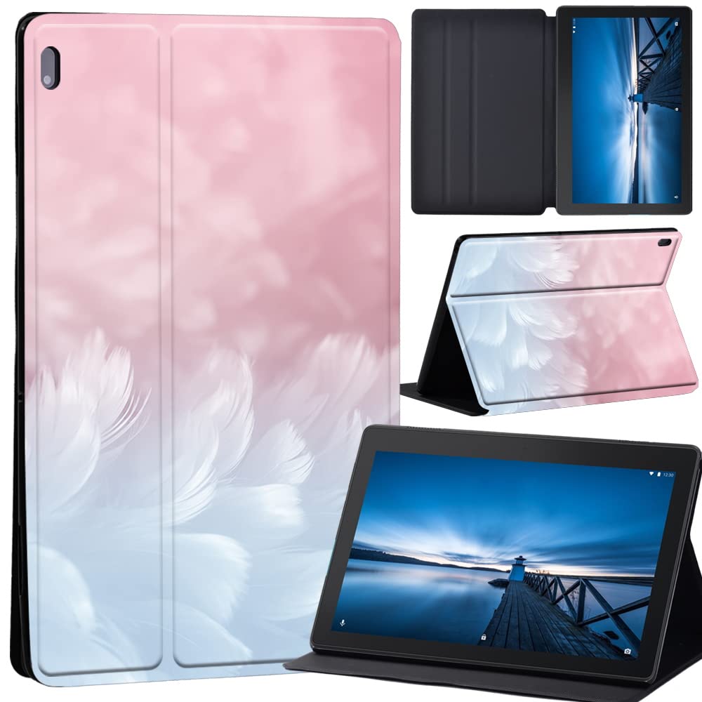 Case for Lenovo Tab M10 TB-X605F/ TB-X605L/ TB-X505F/ TB-X505L, Leather Tri-Fold Stand Cover Case for Lenovo Tab M10 10.1-Inch Tablet, (soft touch feather)