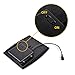 Weanas 9V 2.5W Solar Powered Black Plastic Fountain Pump with Built-in Battery Backup for Garden Fountain Pond Pool Outdoor