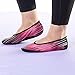 NuFoot Ballet Flats Women's Shoes, Foldable & Flexible Flats, Slipper Socks, Travel Slippers & Exercise Shoes, Dance Shoes, Yoga Socks, House Shoes, Indoor Slippers, Pink Aurora, Large
