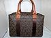 Michael Kors Jet Set Travel Signature Large Weekender/ Carry On Bag (Brown)