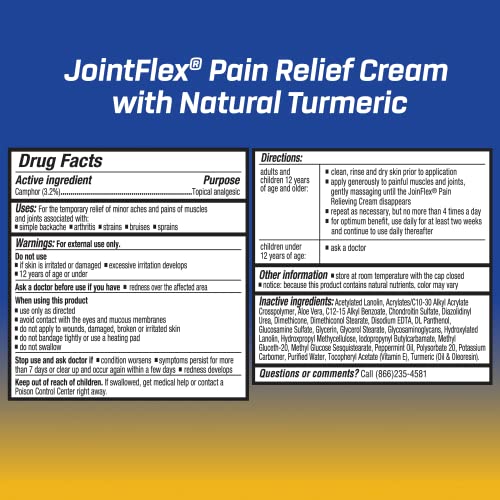 JointFlex Pain Relief Cream With Turmeric, Arthritis Pain Relief, Joint
