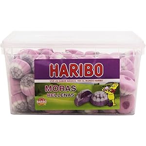 Haribo Moras Rellenas Caramelos de Goma – 1180 gr (125 caramelos)