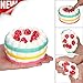 callm Jumbo Slow Rising Squishies Strawberry Cake Charms Kawaii Squishies Cream Scented Stress Reliever Toys for Kids and Adults (Cake)