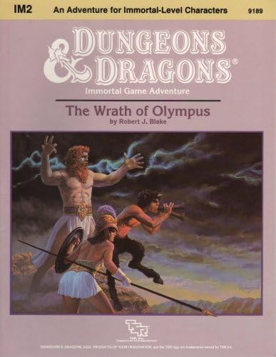 The Wrath of Olympus: Standard Module Im2 (Dungeons & Dragons) Paperback – March, 1987