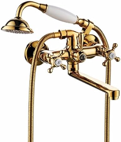 Gyps Faucet Basin Mixer Tap Waterfall Faucet Antique Bathroom Mixer Bar Mixer Shower Set Tap antique bathroom faucet The copper into wall Bath Faucet Golden Showers，Modern Bath Mixer Tap Bathroom Tu