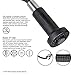 VIGO Edison 19'' H Single Handle Pull-Down Sprayer Kitchen Faucet in Stainless Steel and Matte Black-VG02001STMB