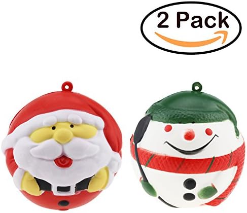 Kawaii Jumbo Slow Rising Squishies Scented Christmas Set Santa Claus Snowman Stress Relief Toy Kid Toy Hand Toy Decorative Props