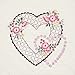 Fairway 95310 Quilt Blocks, Interlocking Hearts Design, White, 6 Blocks Per Set