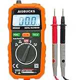 Digital Multimeter Auto Ranging Non Contact Voltage Detector Electrical Multi Circuit Volt Ohm Tester AC/DC Battery Tester Ammeter Voltmeter Current Continuity Resistance Test Meter by Aidbucks MS8232