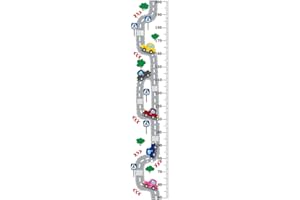GAROZATION Removable Watercolor Art Wall Sticker Growth Height Chart 30x151cm for Bedroom Nursery Wall Décor