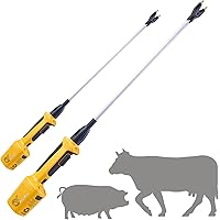RANCH CHOICE Rechargeable Livestock Prod for Cows Electric Cattle Prod for Cow Dog prod Animal prod with Flexible Shaft