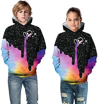 paint spill galaxy hoodie
