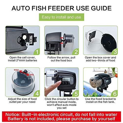 Automatic Fish Feeder Aquarium Feeding Machine Fish Tank Food
