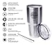 Premium Quality Tumbler By Letcoff - 18/8 Stainless Steel - Sliding Lids- 30 Oz Enjoy Your Hot Coffee, Tea & Beverages with Thermos Cup On The Go!