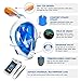 ADVSEA TRIBORD/SUBEA (Latest Version) Easybreath Full Face Snorkel Mask (Blue M-L)