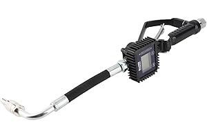 Digital Fuel Transfer Pump with Flow Meter Oil Dispensing System (1-35L/min) for Engine Oil Antifreeze Lubricants - Includes 