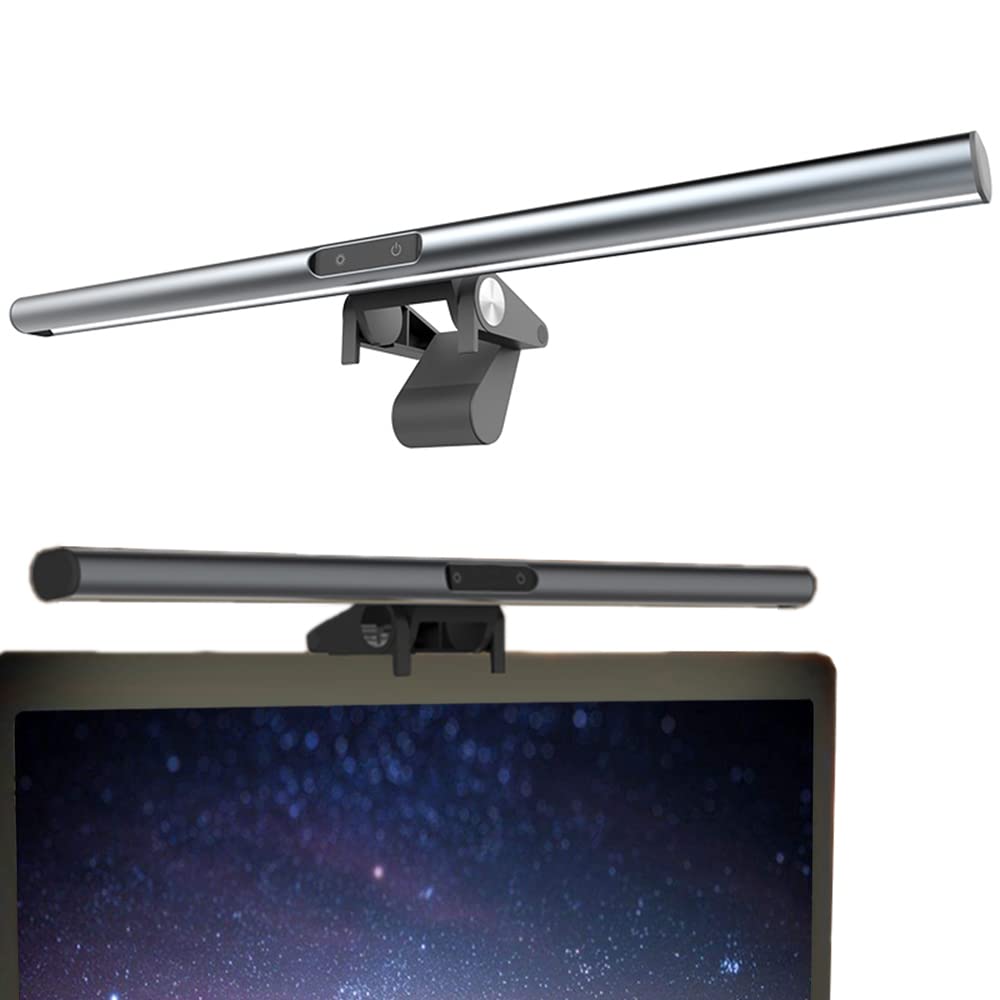 XINBAOHONG Computer Monitor Lamp Auto-Dimming 40CM Screen Monitor Light Bar for Eye Caring,e-Reading LED Task Lamp with Stepless Adjustment Touch Control No Screen Glare Space Saving Home Office