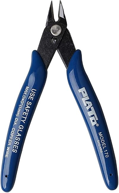 nuosen Wire Cutter - Precision Diagonal Pliers for Soft Wire 0.8mm 20 AWG