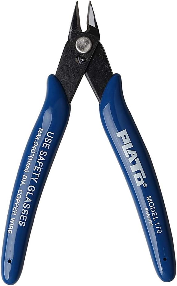 nuosen Wire Cutter - Precision Diagonal Pliers for Soft Wire 0.8mm 20 AWG