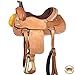 HILASON 16″ Western Horse Saddle Ranch Roping Cowboy Leather Big King Tanthumb 1