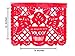 Mexican Decoration Papel Picado Plastic Banner Colorful Tissue Paper Coco Movie –Fiesta Party Birthday Family Celebrations- 64 Feet Includes 4 Large Banners (16 Feet Long 10 Panels each)- Handmade