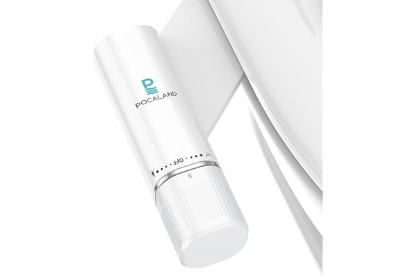 Ultra-Slim Bidet Attachment, Posterior&Feminine Wash-(Retractable Dual Nozzles), Non-Electric Bidet Attachment for Toilet Sea