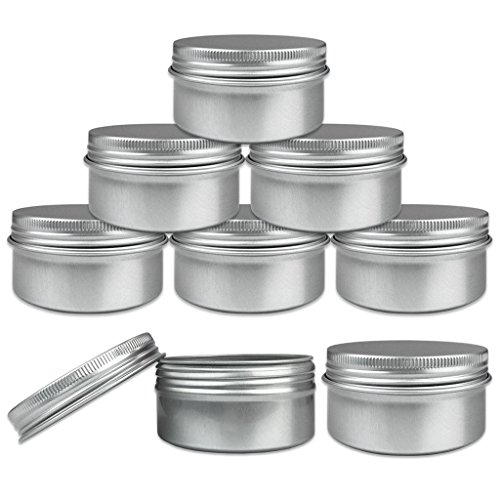 Beauticom aluminum silver tin metal storage containers …