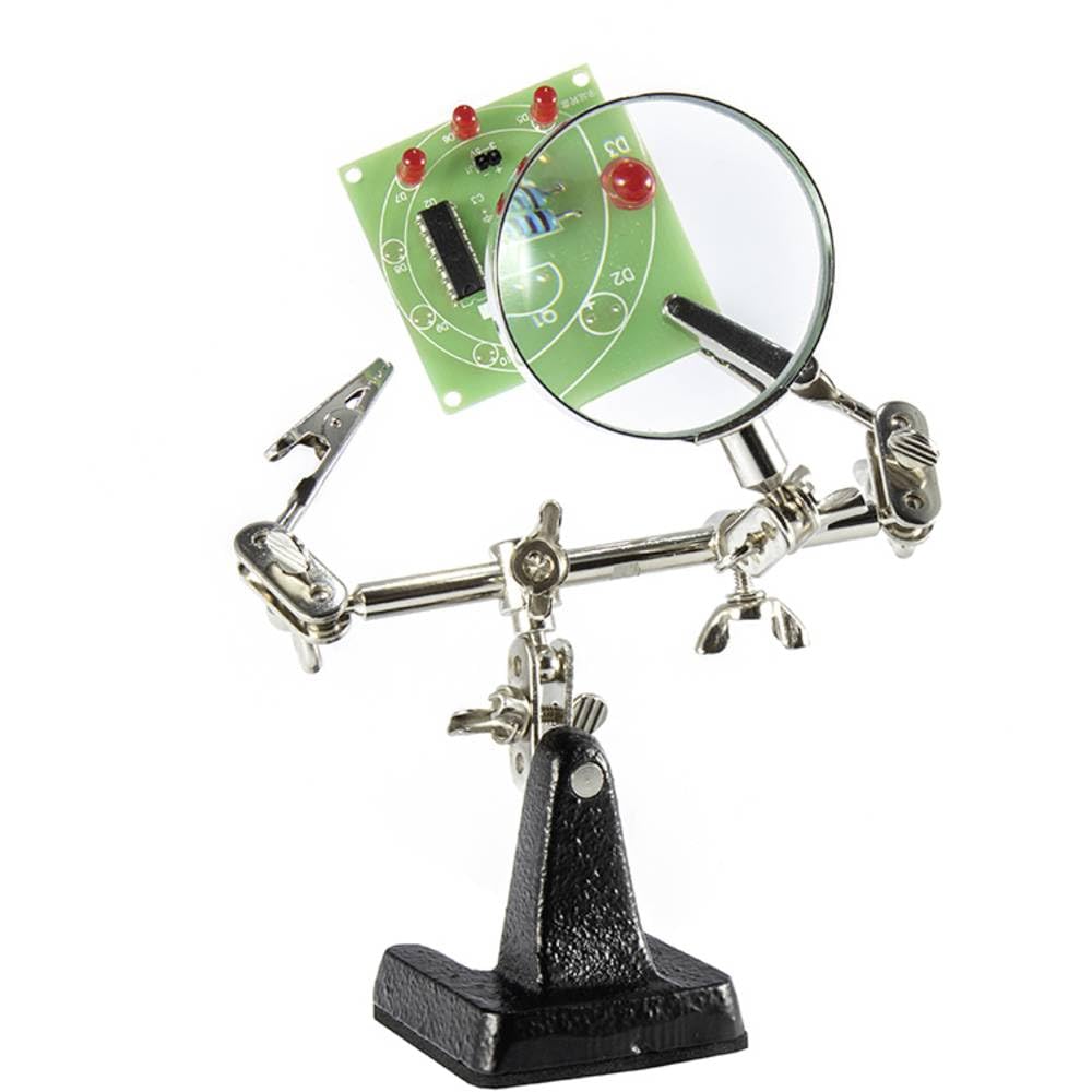 Weller WLACCHHB-02 Helping Hand with Magnifying Glass and 2 Alligator Clamps