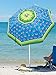 RIO Beach 6-foot UPF 50+ Tilt Beach Umbrella with Wind Vent