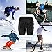 TOMSHOO Hip Protection Pads Shorts, Upgrade Hip Protection Pads,3D EVA Hip Bone Protection Pad Impact Resistance Lightweight Protective Gear for Ski Skate Snowboard Skating