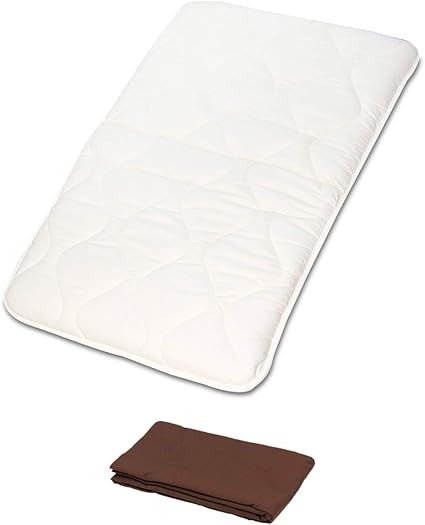 Amazon 日本製 寝返りマットレス ベビープレイマット 洗えるカバーセット ブラウン お昼寝マット ベビーマットレス 幅90cm 奥行60cm 厚さ7cm 国産 超低ホルムアルデヒドで安心 マットレス ベビー マタニティ 通販