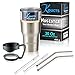 Mugister Travel Mug 30oz Stainless Steel Tumbler - Double Wall Vacuum Insulated, BPA Free Tumbler With Splash Proof Lid For Cold & Hot Drinks Including a Bonus Grip Handle