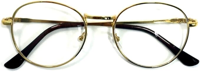 Amazon 訳あり品 Hapi Co ダサかわいい 丸三角 伊達メガネ レディース メンズ ゴールド ファッション眼鏡 通販