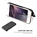 iPhone 6 Plus/iPhone 6S Plus Wallet Case, FLOVEME Hidden Mirror ID Credit Card Slots Holder Stand Feature Anti Scratch Shockproof Protective Flip Folio Hard Back PC Cover Girls Women, Black