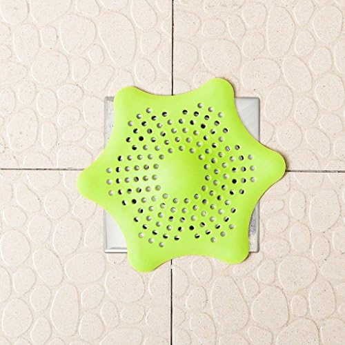 Drain Cover Hair Catcher - 4PCS Sink Strainer Silicone for Garbage Disposal No Slip Suction Cups Starfish Style