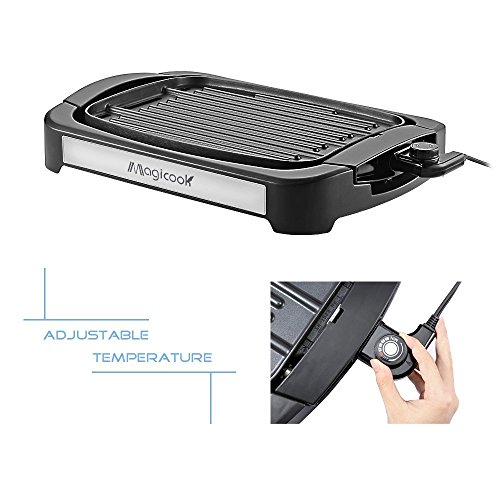 Magicook Electric Reversible Grill Griddle with Removable Nonstick