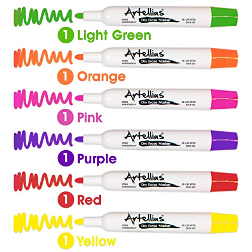 Dry Erase Markers (12 Pack of Assorted Colors) Thick Barrel Design