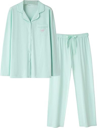 Keyocean Pajama Sets For Women Soft Cotton Lightweight Sleepwear Set Comfy Warm Loungewear Best Gift Ideas At Amazon Women S Clothing Store