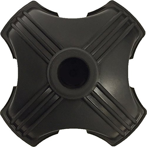 image for NOVA Medical Products Cane Tip, Stand Alone Quad Tip with Rubber Grip 