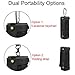 Fintie UE Boom 2 / UE Boom Case - PU Leather Carrying Sleeve Cover with Removable Holding Strap + Carabiner Keychain for Logitech Ultimate Ears UE Boom 1/2 Wireless Bluetooth Speaker, Black