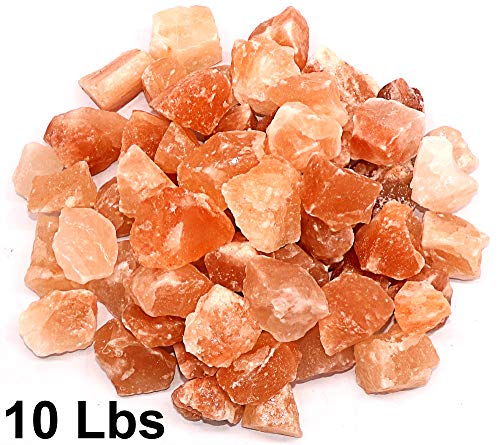 Spantik Himalayan Pink Salt Chunks 10 Lbs Bag 100% Authentic Pure Natural Rock Stones w 84 Traces Of Minerals Crystals…