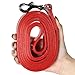 Logical Leather 6 Foot Dog Leash - Best for Training - Heavy Full Grain Leather Lead - Red