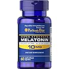 Puritan's Pride Super Strength Melatonin 10mg Rapid Release Capsules, 60-Count