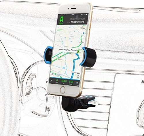 Okitry Phone Holder for Car, Car Phone Mount for Air Vent with 360-degree Rotation, Car Accessories for iPhone / Android Smartphone and More, Black&Blue
