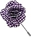 100% Cotton Petite Gingham Plum Lapel Pin