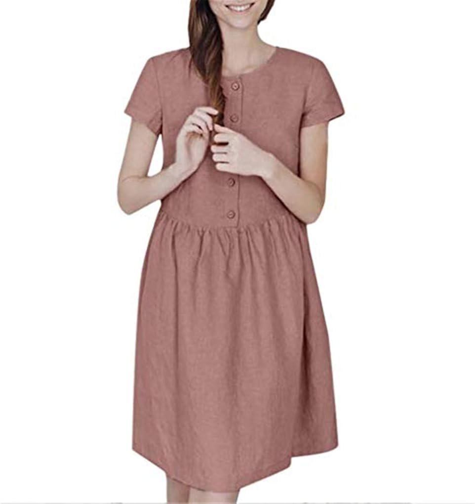 next pink linen dress
