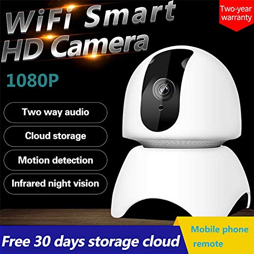 EKUPUZ Full HD WiFi Wireless Home Surveillance IP Camera Pan Tilt Surveillance Cameras with Pan/Tilt 360° View Waterproof Night Vision for Baby Monitor Home Security