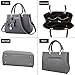 Fantastic Zone Women Handbags Fashion Handbags for Women PU Leather Shoulder Bags Messenger Tote Bags Grey